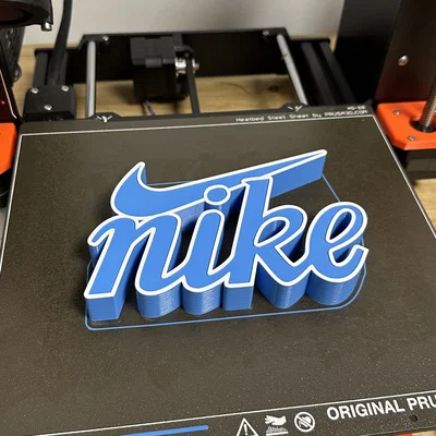 Mô hình trang trí logo Nike in 3D độc đáo cho bàn làm việc