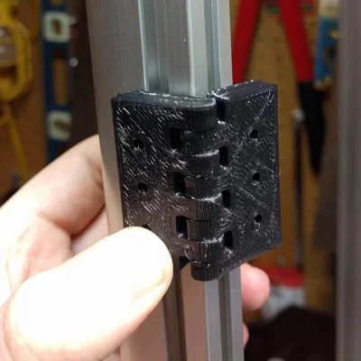 Bản lề Trapped Hinge Print-in-Place cho nhôm định hình 2020