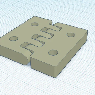 Bản lề 2020 thiết kế cho bu lông 5mm chắc chắn dễ in 3D