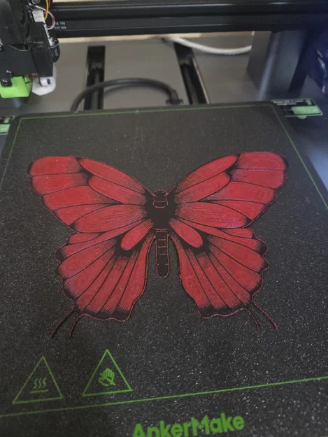 Tranh treo tường bươm bướm Hueforge (filament art) - Image 1