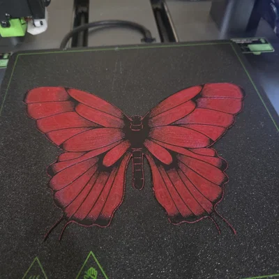 Tranh treo tường bươm bướm Hueforge (filament art)