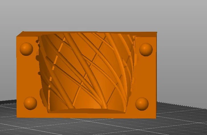 Khuôn đúc nến họa tiết đan chéo nghệ thuật in 3D - Image 3