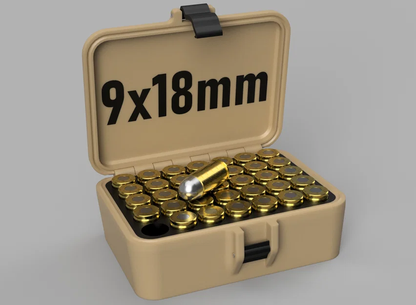 Hộp đạn 9x18 Makarov (9x18 Makarov ammo box) - Image 1