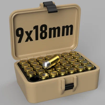 Hộp đạn 9x18 Makarov (9x18 Makarov ammo box)