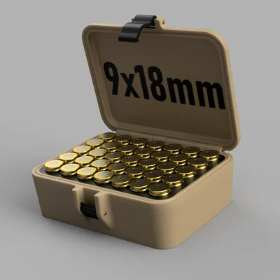 Hộp đạn 9x18 Makarov (9x18 Makarov ammo box)