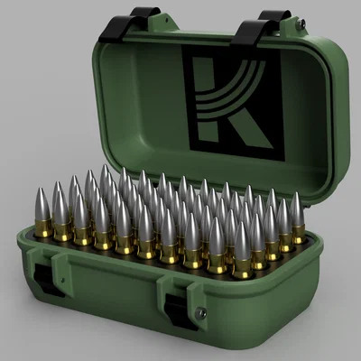 Hộp đựng đạn 7,62x39 Kalashnikov in 3D: Thiết kế chuẩn xác