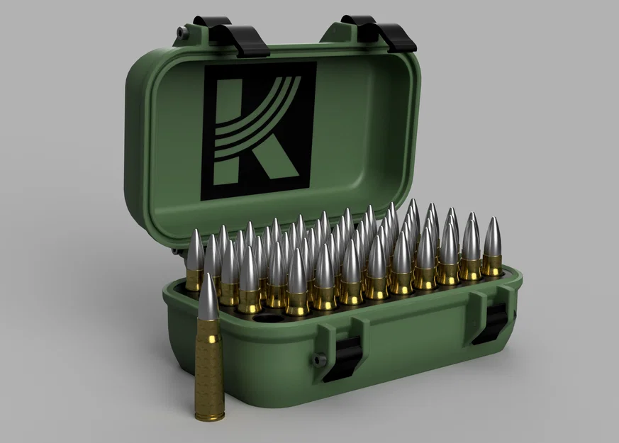 Hộp đựng đạn 7,62x39 Kalashnikov in 3D: Thiết kế chuẩn xác - Image 2