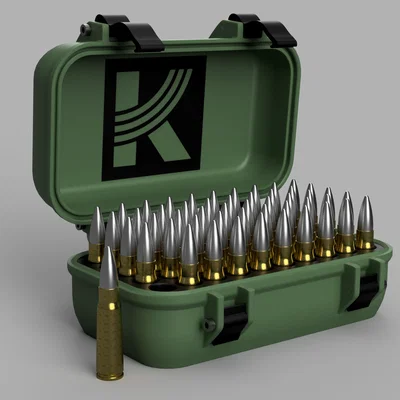 Hộp đựng đạn 7,62x39 Kalashnikov in 3D: Thiết kế chuẩn xác