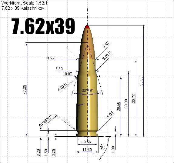 Hộp đựng đạn 7,62x39 Kalashnikov in 3D: Thiết kế chuẩn xác - Image 7