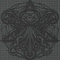 Lovecraftian – Wall Art Cthulhu hình học - Thumbnail 2