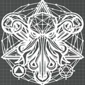 Lovecraftian – Wall Art Cthulhu hình học - Thumbnail 3