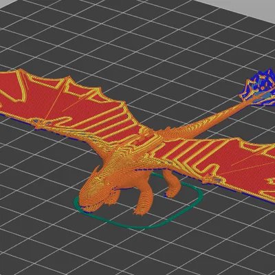 Mô hình in 3D Toothless (Desdentao) từ How to Train Your Dragon