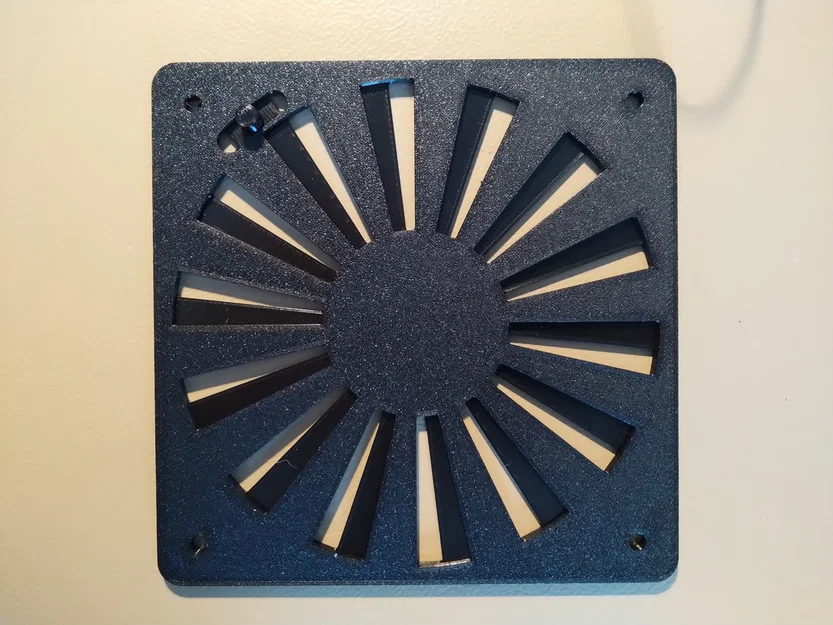 Nắp che trượt cho lưới quạt 120mm (120mm fan grill sliding cover) - Image 1