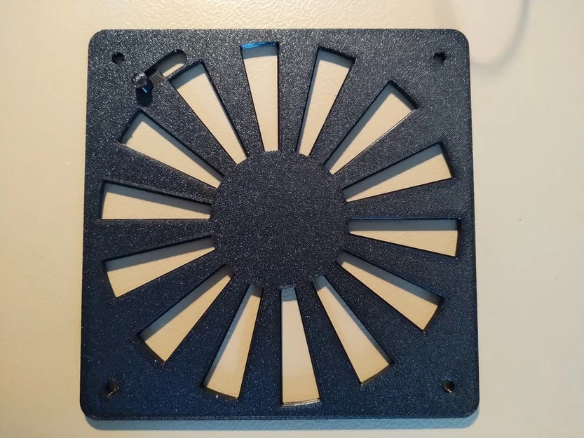 Nắp che trượt cho lưới quạt 120mm (120mm fan grill sliding cover) - Image 2