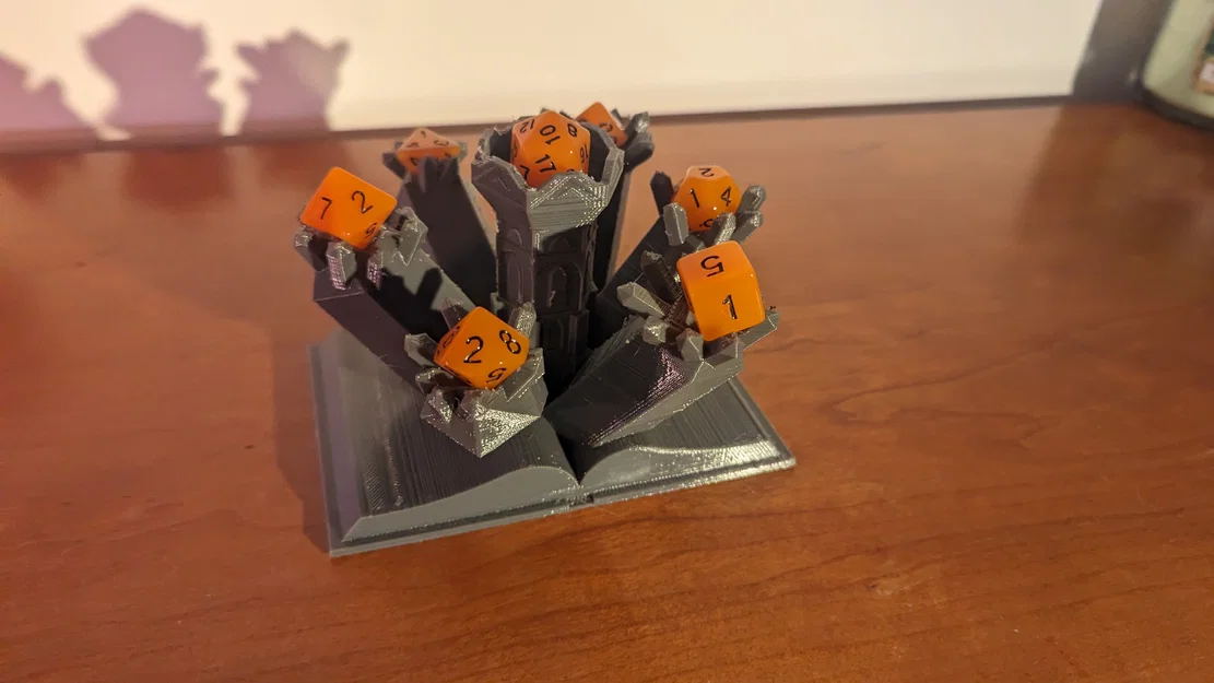 Tháp Tinh Thể Trưng Bày Xúc Xắc D&D (Crystal Tower Dice Display) - Image 1