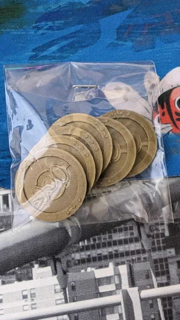 Đồng xu Gimmighoul 3D cho trò chơi bài Pokemon TCG - Image 1