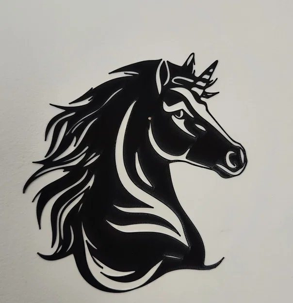 Tranh treo tường 3D họa tiết Kỳ Lân (Unicorn) trang trí nhà cửa - Image 1