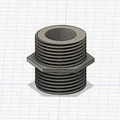 Đầu nối ren ngoài 3/4 inch cho ống nước sân vườn (3D Model) - Thumbnail 1