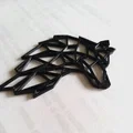 Mô hình đầu sói trang trí nghệ thuật phong cách Low-Poly (Wolf Head) - Thumbnail 2