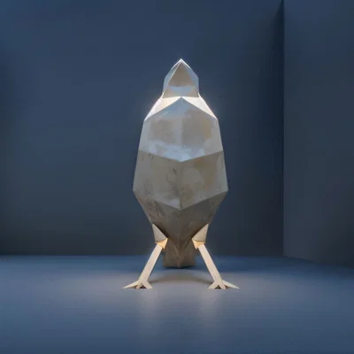 Poligon Bird – Tượng chim phong cách hiện đại in 3D