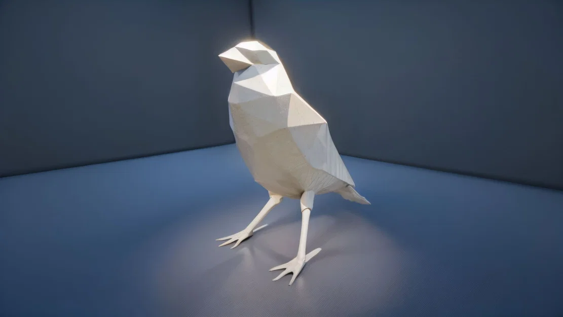 Poligon Bird – Tượng chim phong cách hiện đại in 3D - Image 3