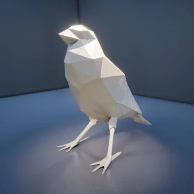 Poligon Bird – Tượng chim phong cách hiện đại in 3D
