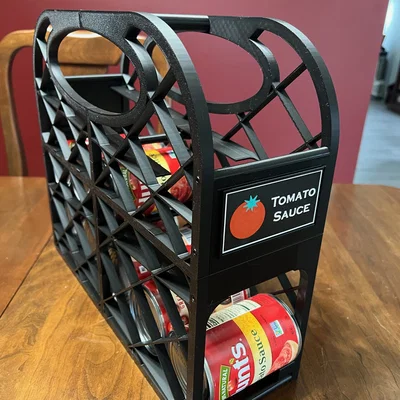 Khay Nhả Lon Rau Củ (Vegetable Can Dispenser) Kèm Nhãn