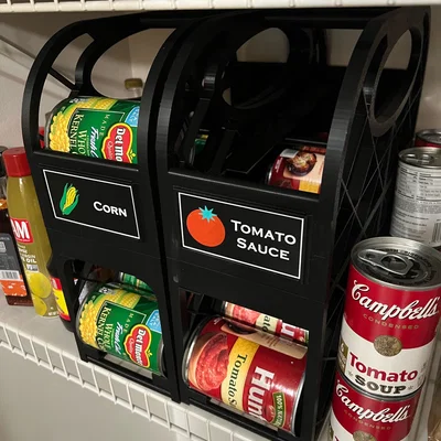 Khay Nhả Lon Rau Củ (Vegetable Can Dispenser) Kèm Nhãn