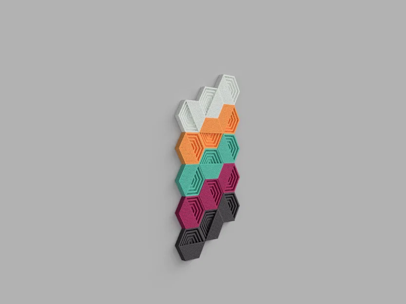 Gạch ốp tường lục giác cách âm 3D (Hexagon Acoustic Wall Tiles) - Image 2