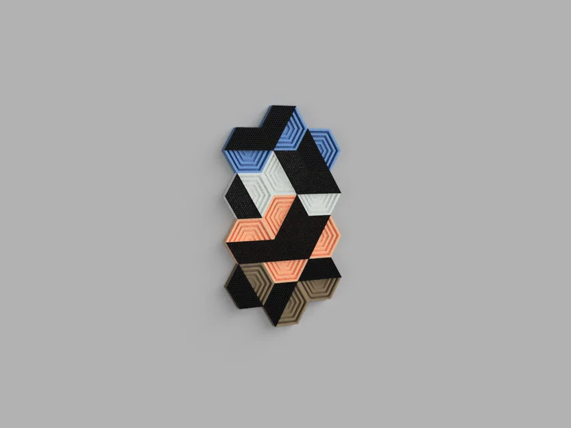 Gạch ốp tường lục giác cách âm 3D (Hexagon Acoustic Wall Tiles) - Image 3