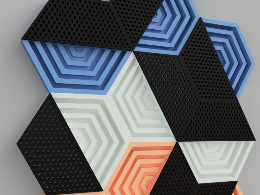 Gạch ốp tường lục giác cách âm 3D (Hexagon Acoustic Wall Tiles) - Image 5
