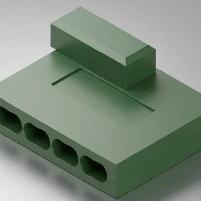Khuôn ép mồi dumbell câu cá chép (15x9 mm)