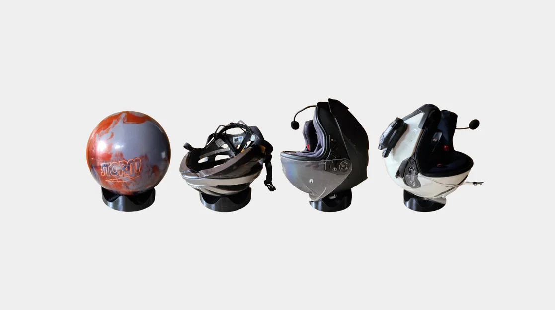 Giá đỡ hình cầu Crown (bóng bowling, đế nón bảo hiểm & hơn nữa) - Image 3
