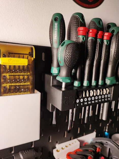 Bộ gá Skadis cho set tua vít Parkside (Skadis Parkside screwdriver set) - Image 3