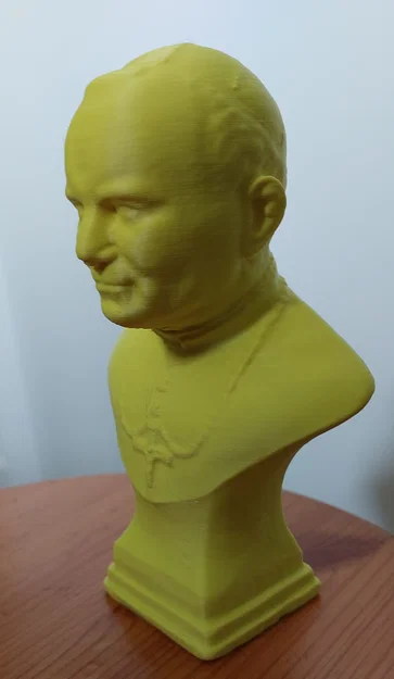 Mô hình 3D Tượng bán thân Giáo hoàng John Paul II (STL) - Image 1