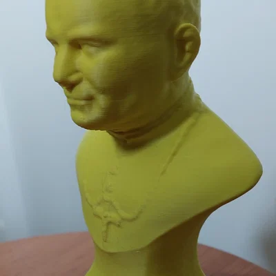 Mô hình 3D Tượng bán thân Giáo hoàng John Paul II (STL)