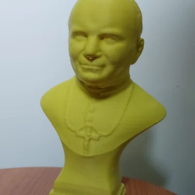 Mô hình 3D Tượng bán thân Giáo hoàng John Paul II (STL)
