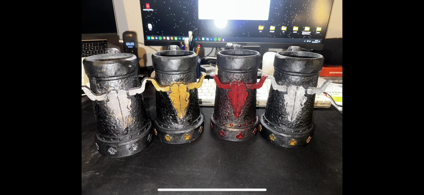 Giá đỡ lon bia Wacken Bierdosen Krug phong cách Viking ấn tượng - Image 3