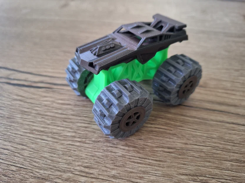 Mô hình xe đồ chơi Monster Truck DedoYaga Remix in 3D độc đáo - Image 1