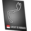 Poster 3D bản đồ đường đua F1 Monaco (Monaco F1 track map 3D poster) - Thumbnail 1