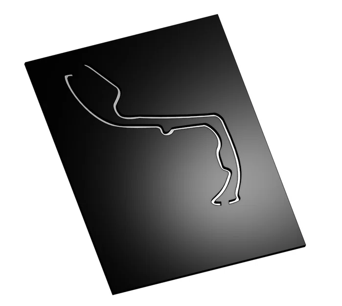 Poster 3D bản đồ đường đua F1 Monaco (Monaco F1 track map 3D poster) - Image 2