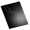 Poster 3D bản đồ đường đua F1 Monaco (Monaco F1 track map 3D poster) - Thumbnail 2