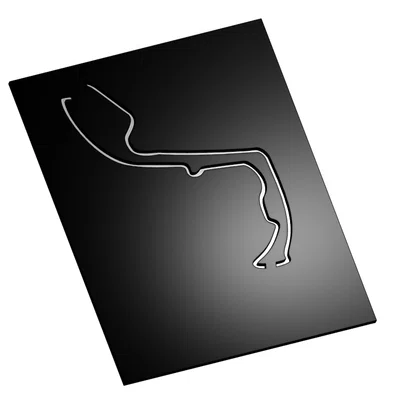 Poster 3D bản đồ đường đua F1 Monaco (Monaco F1 track map 3D poster)