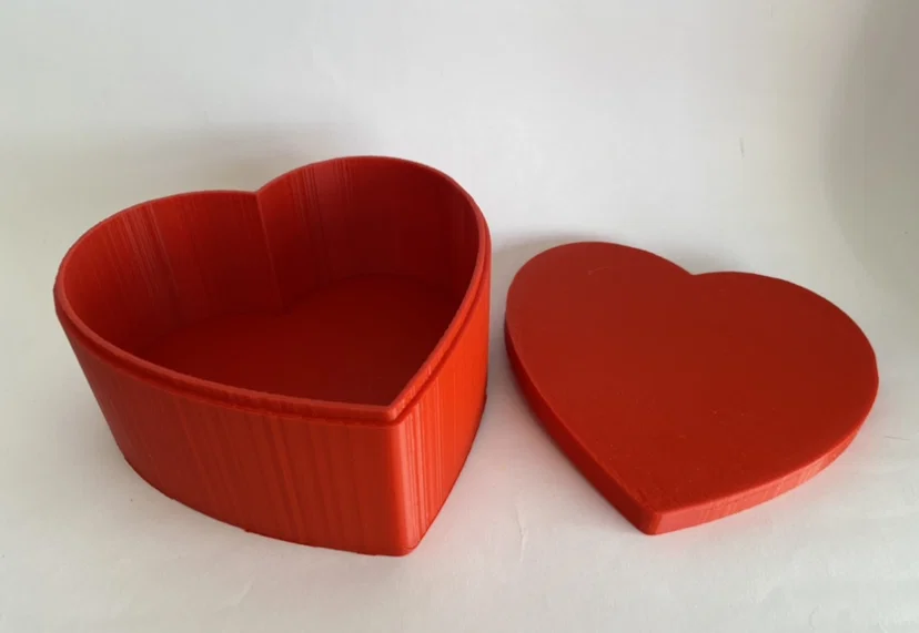 Hộp đựng quà hình trái tim (Heart box) in 3D đơn giản, tinh tế - Image 1