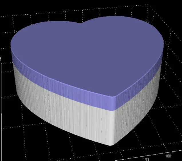 Hộp đựng quà hình trái tim (Heart box) in 3D đơn giản, tinh tế - Image 2