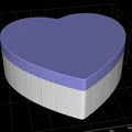 Hộp đựng quà hình trái tim (Heart box) in 3D đơn giản, tinh tế - Thumbnail 2