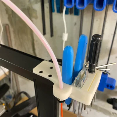 Cập nhật giá đỡ dụng cụ Ender V3 SE kèm filament guide PC4–M10x1.5