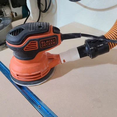 Adapter máy chà nhám Black and Decker random orbit sang ống Ridgid 1-1/4"