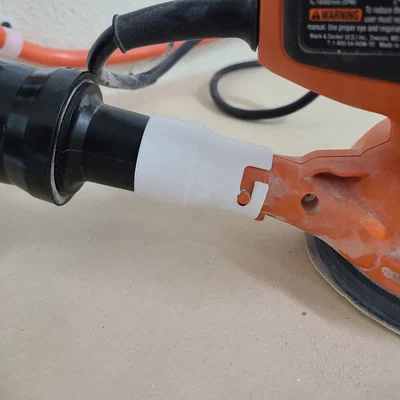 Adapter máy chà nhám Black and Decker random orbit sang ống Ridgid 1-1/4"