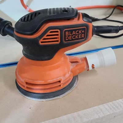 Adapter máy chà nhám Black and Decker random orbit sang ống Ridgid 1-1/4"